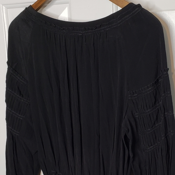 Boho Peasant Romantic Poet Pleated Sleeves Woven bel… - Picture 5 of 14